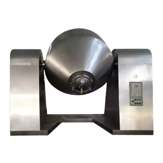 Continuous Double Conical Vacuum Drier